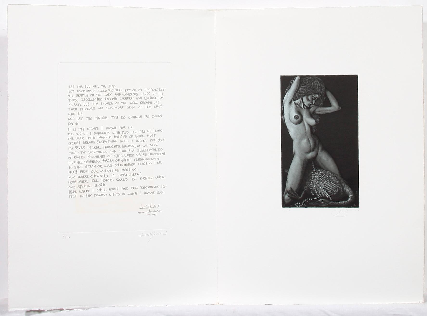 JÖRGEN BOBERG, mapp med 7 st, etsningar, sign o numr 6/130. 1979.