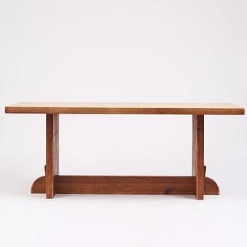 Axel Einar Hjorth, a stained pine "Lovö" table, Nordiska Kompaniet, Sweden 1930s.