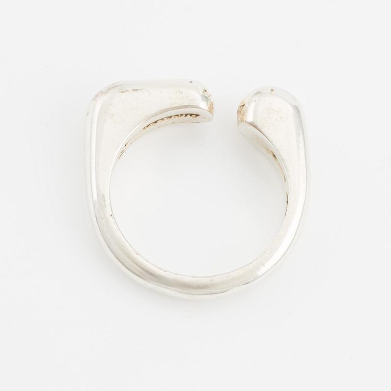 Georg Jensen company, sterling silver ring, design by Agnete Dinesen.