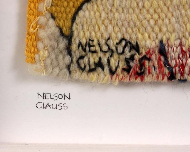 BIRGITTA NELSON CLAUSS, vävnad, sign.