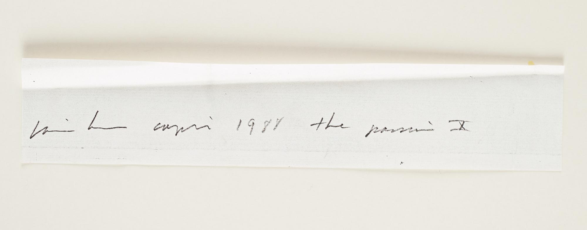 JAMES BROWN, drawing signed and dated 1988 on verso.