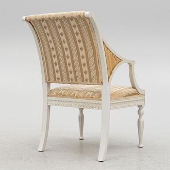 Armchair, late Gustavian style, early 20th century.