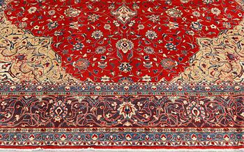 A Sarouk carpet, approximately 365 x 277 cm.