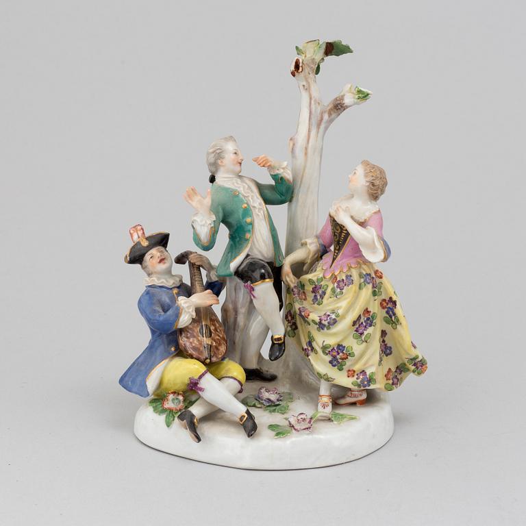 A Meissen figure group, early 20th century.