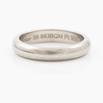 Cartier, ring, wedding band, platinum.