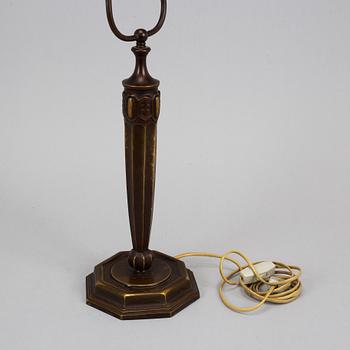 BORDSLAMPA, brons, art déco, 1900-talets första hälft.