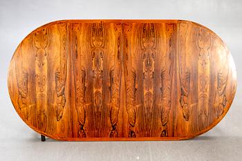 A Swedish 1960s jacaranda dining table,