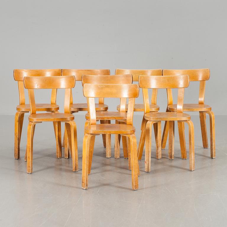 STOLAR, 8 st, modell 69, Alvar Aalto.