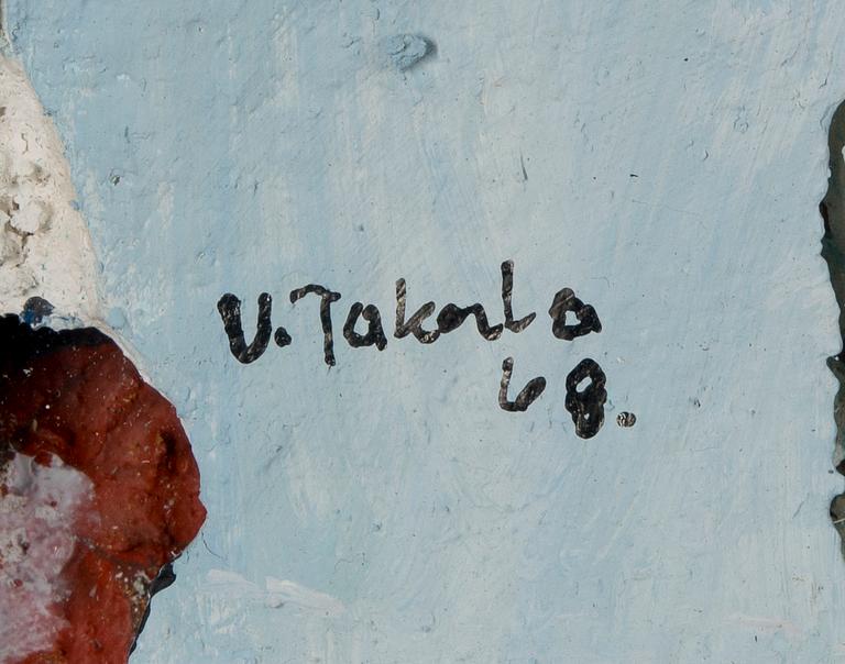 VEIKKO TAKALA, assemblage i plast och metall, signerad och daterad -68.