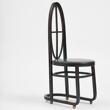 Carl Bergsten, stol, Gemla Leksaksfabrik, Diö, för Konst- och industriutställningen, Norrköping, 1906.