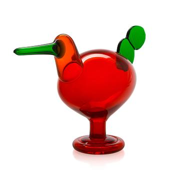 Oiva Toikka, A glass bird, 'Kiikkuri', signed Oiva Toikka Nuutajärvi Notsjö.