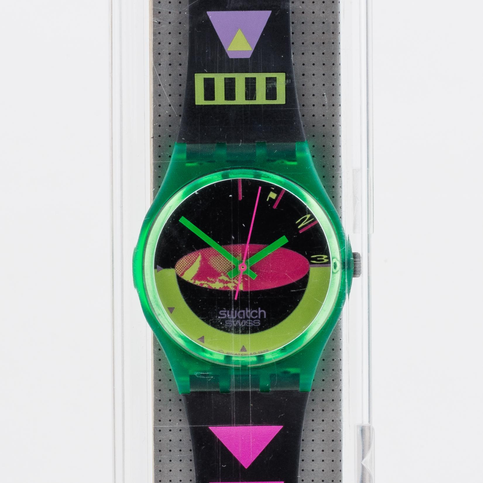 Swatch, Sandy Mountains, wristwatch, 34 mm.