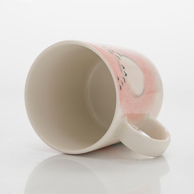 A porcelain Moomin 80 anniversary mug, 'Home', Moomin Characters, Arabia 2025, numbered 80.