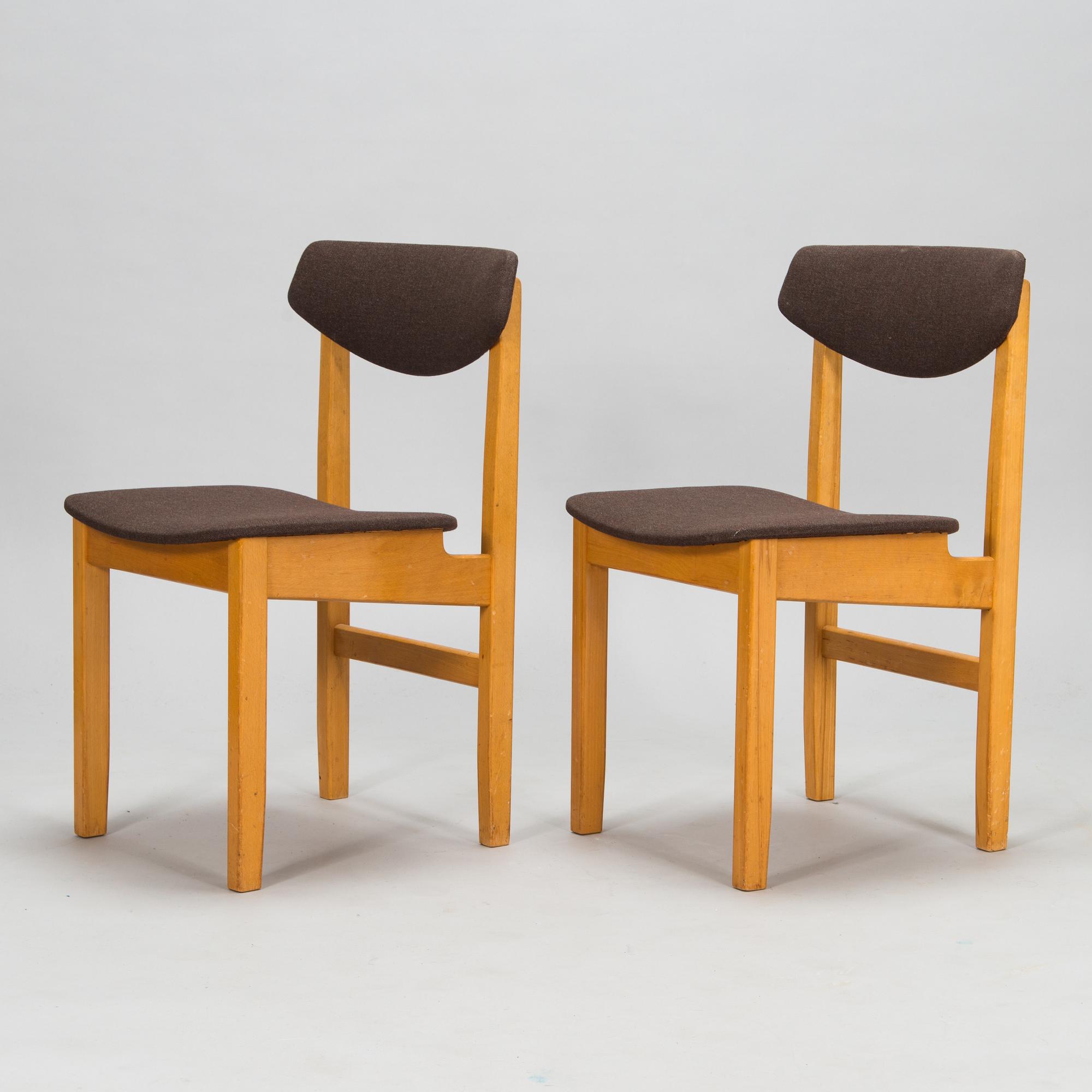 Lasse Ollinkari, six 1960s "Ervi chairs" for Artek. .