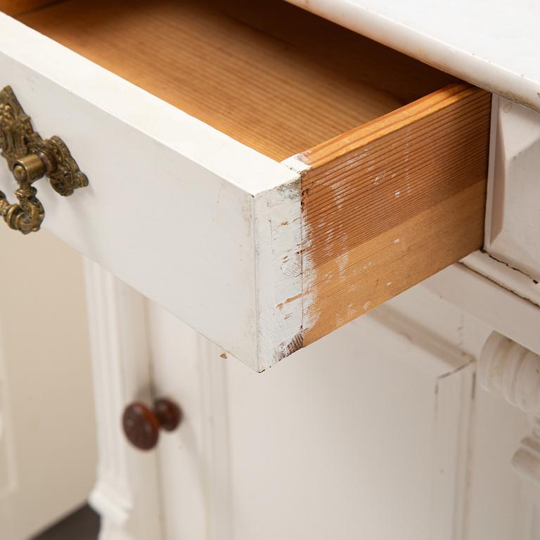 Bedside tables, a pair, late 19th century.