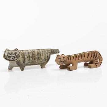 Lisa Larson, figurines, 2 pcs, stoneware, Gustavsberg.