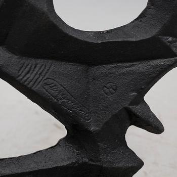 SKULPTUR, gjutjärn, Olle Hermansson, Husqvarna, 1960/1970-tal.