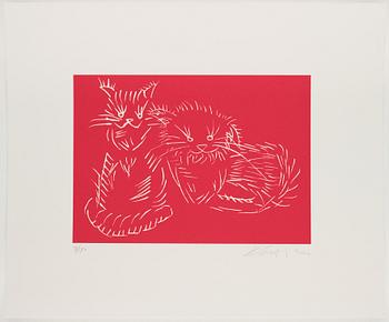 Ai Weiwei, "Cats (Red)".