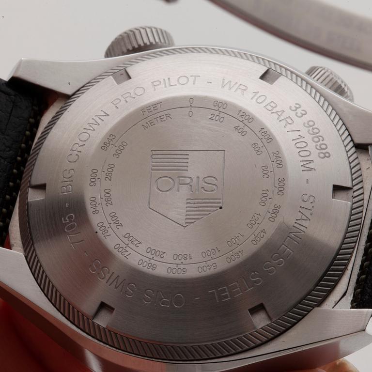 ORIS, Big Crown, Pro Pilot, Altimeter, wristwatch, 47 mm.