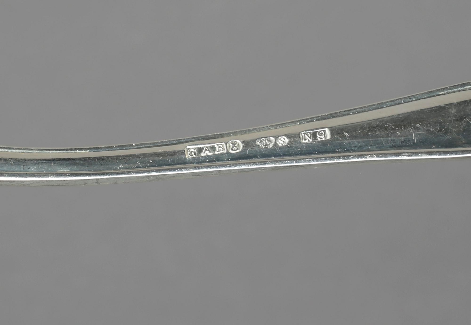 BESTICK, silver 24 delar,  "Drottning Viktoria", bland annat GAB, Stockholm, 1963. Vikt ca 765g.