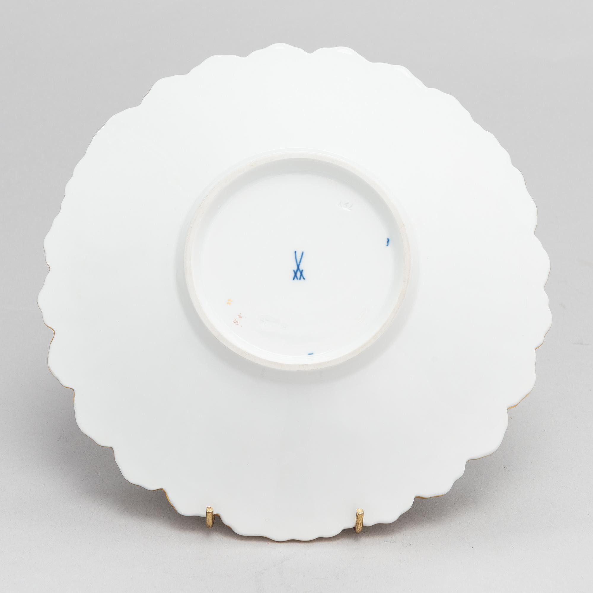 Fat, porslin, Meissen 1900-tal.