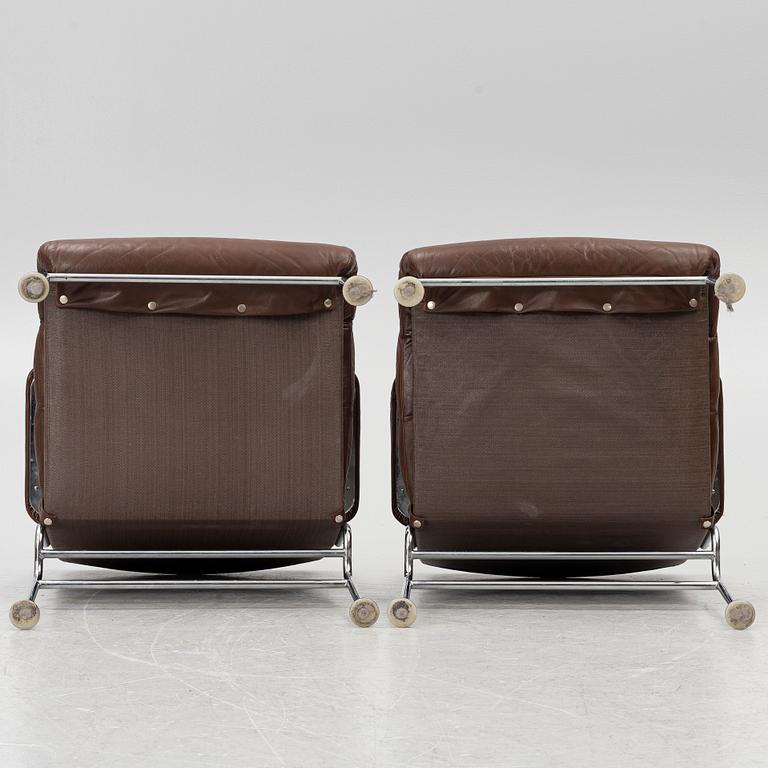 Bruno Mathsson, a pair of 'Birgitta' armchairs, Dux, Sweden,
