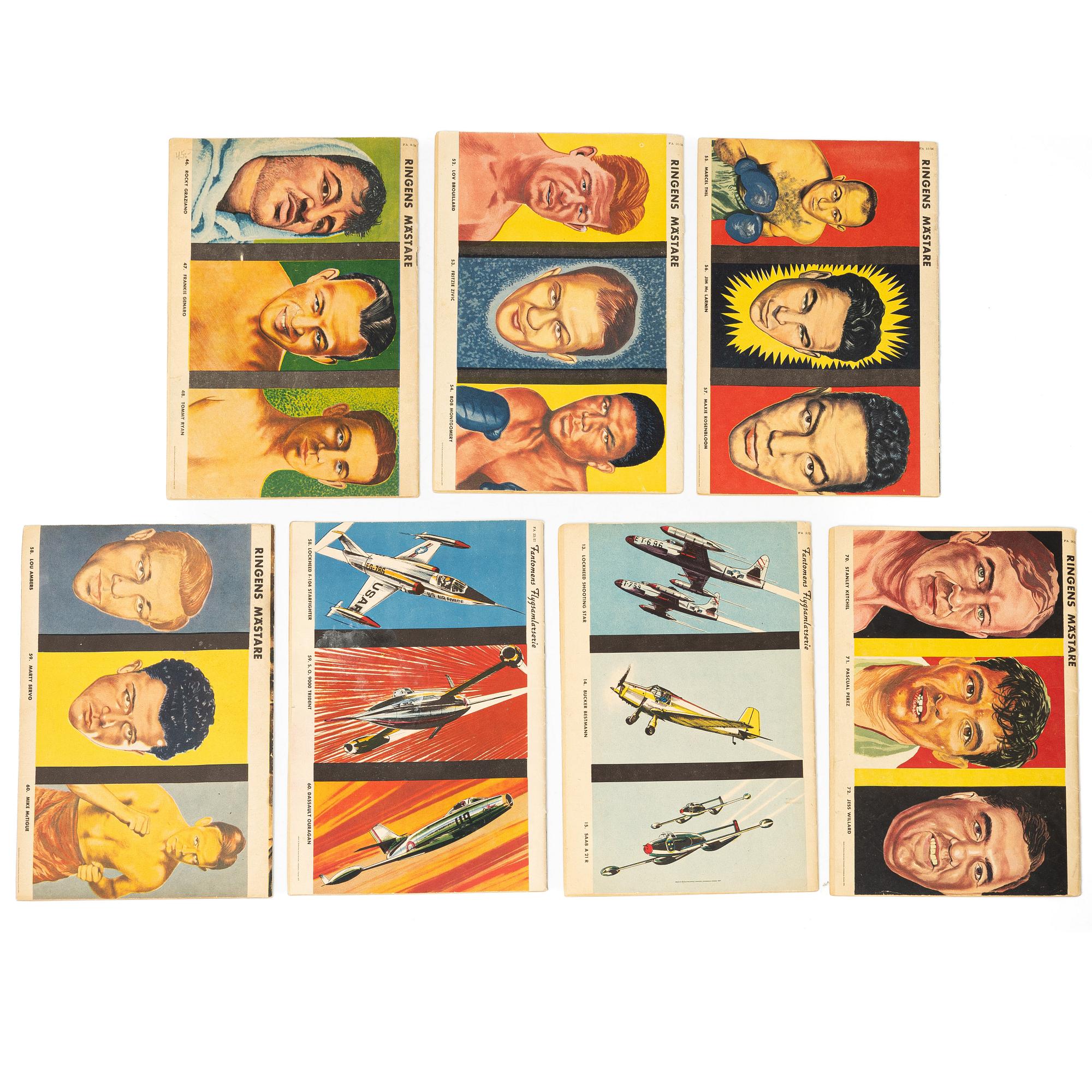 Comic books, “Fantomen”, 26 issues, 1951–1957.