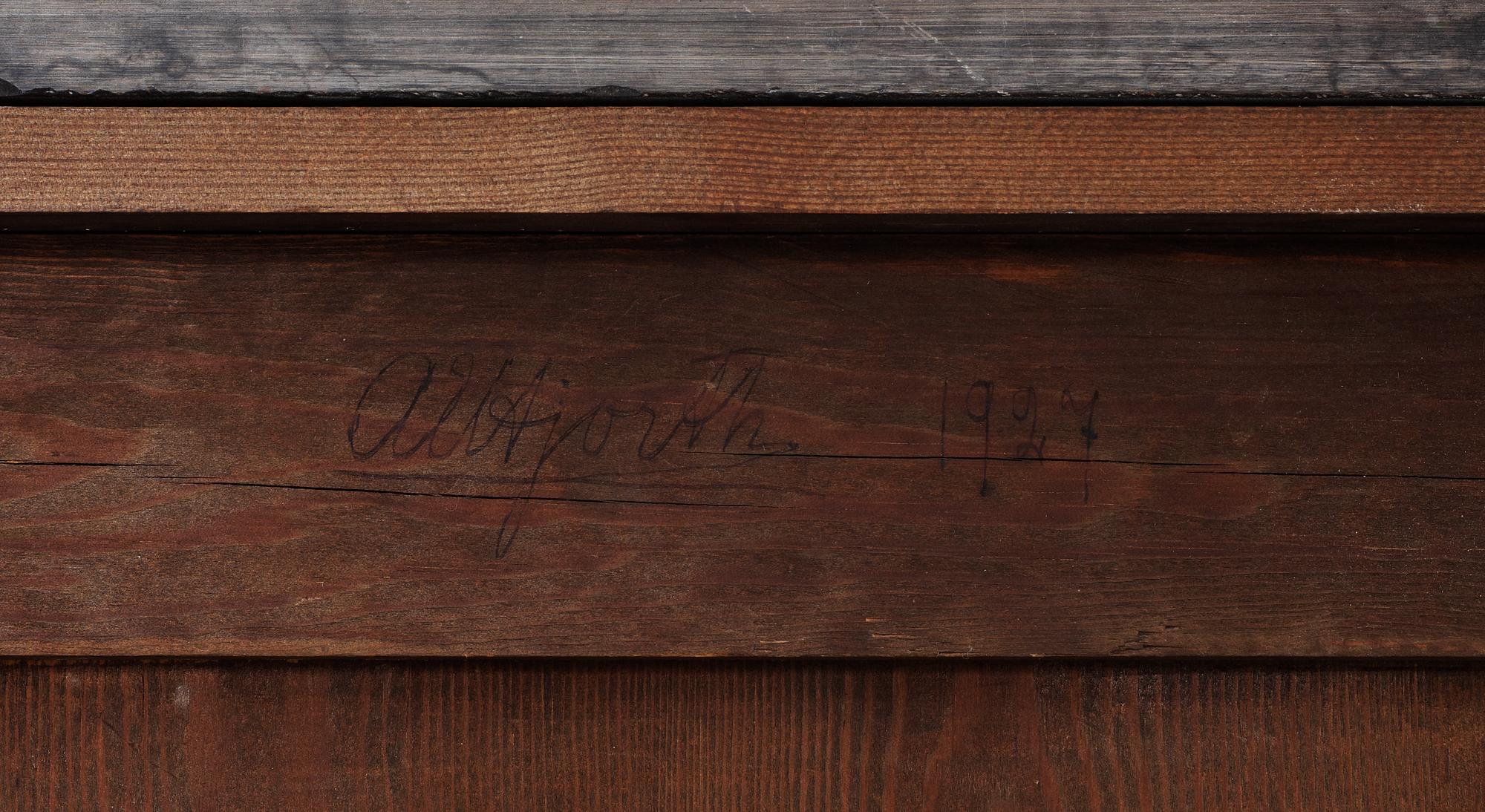 An Axel Einar Hjorth palisander chest of drawers, probably by cabinetmaker Hj Wickström 1927.