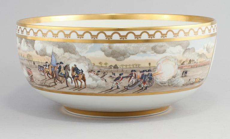 SKÅL, porslin, Amerikanska frihetsskriget, Royal Copenhagen, numrerad 1891/2500.