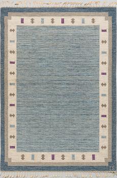 INGEGERD SILOW, carpet, flat weave,  signed IS (Ingegerd Silow), ca 242 x 169 cm.