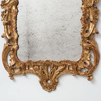 A pair of English mid 18th century mirrors.