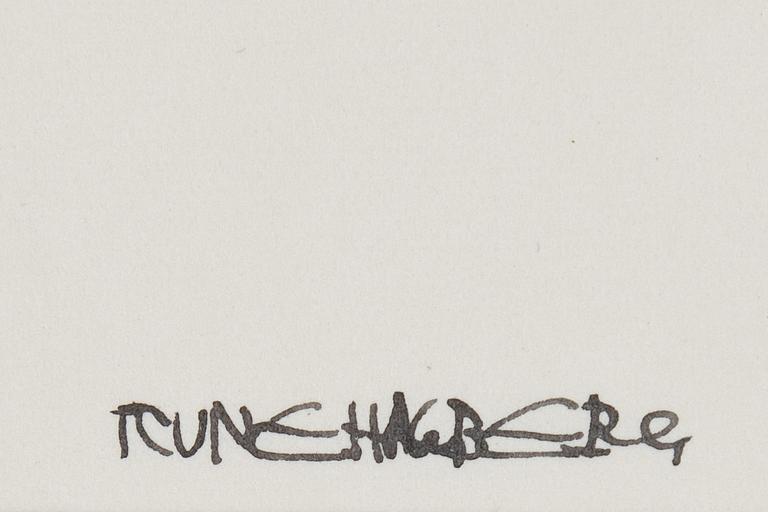 Rune Hagberg, ink on paper, signed.