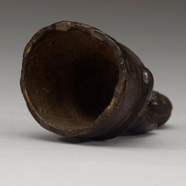 A bronze Buddha, Ming dynasty.