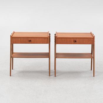 Sängbord, ett par, 1950/60-tal.