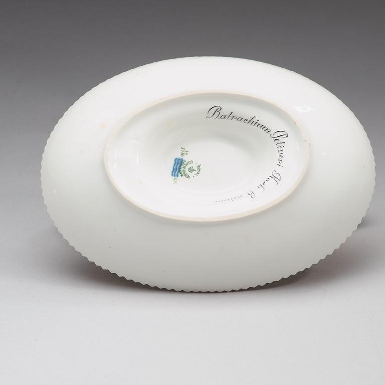 A Royal Copenhagen 'Flora Danica' sauce boat, Denmark, 20th Century.