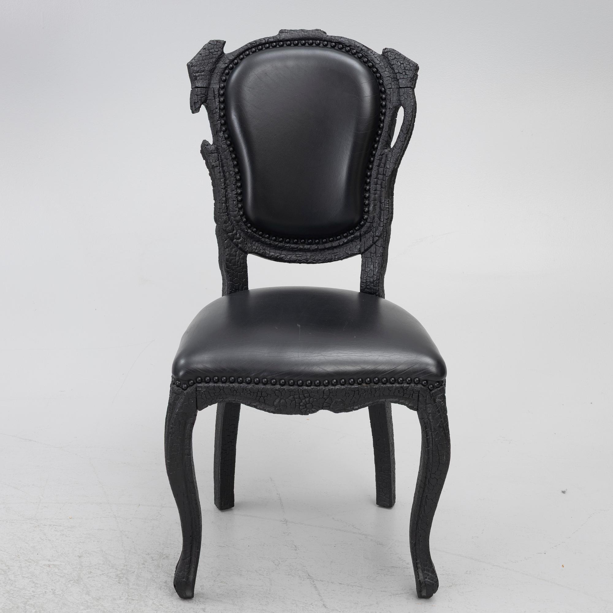 Maarten Baas, chairs 4 pcs, "Smoke Chair", Moooi.
