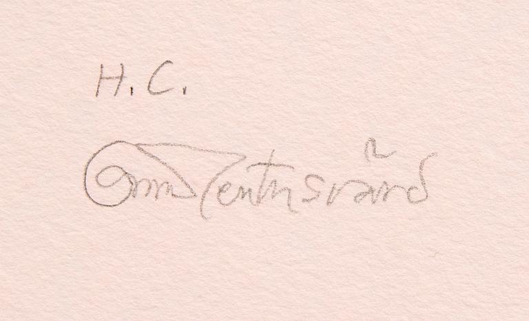 Oscar Reutersvärd, four color lithographs, signed 37/120, 46/120, 47/120 and HC.