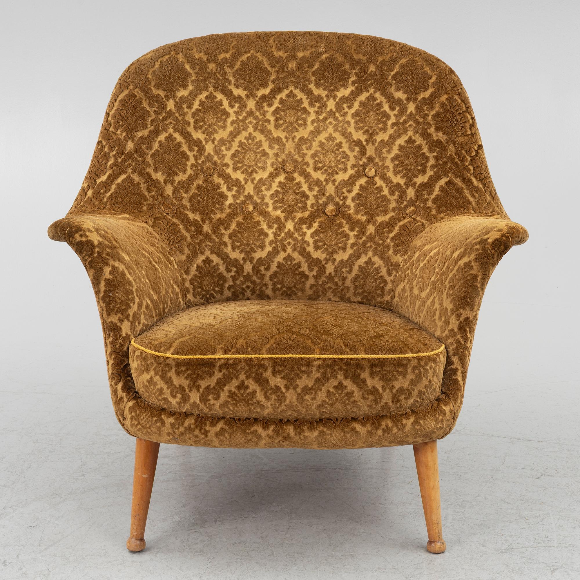 Arne Norell, soffa och fåtölj, "Divina", Westbergs möbler AB, 1960-tal.