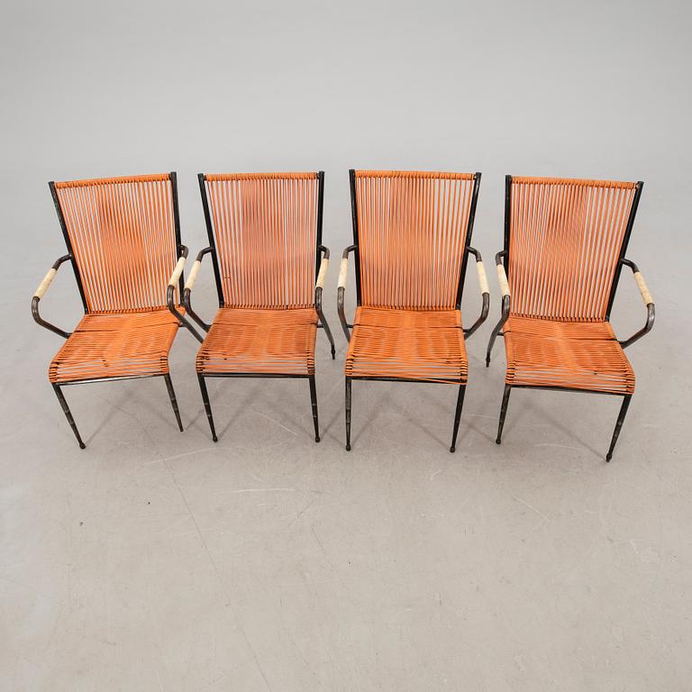 Garden armchairs, 4 pcs, mid-20th century.