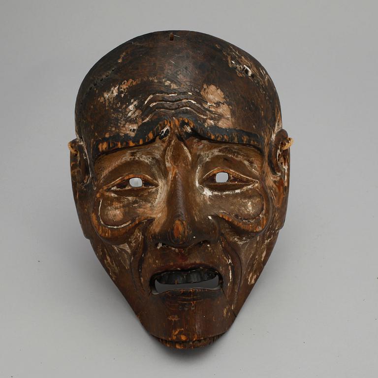 MASKER, 2 st, trä, Japan.
