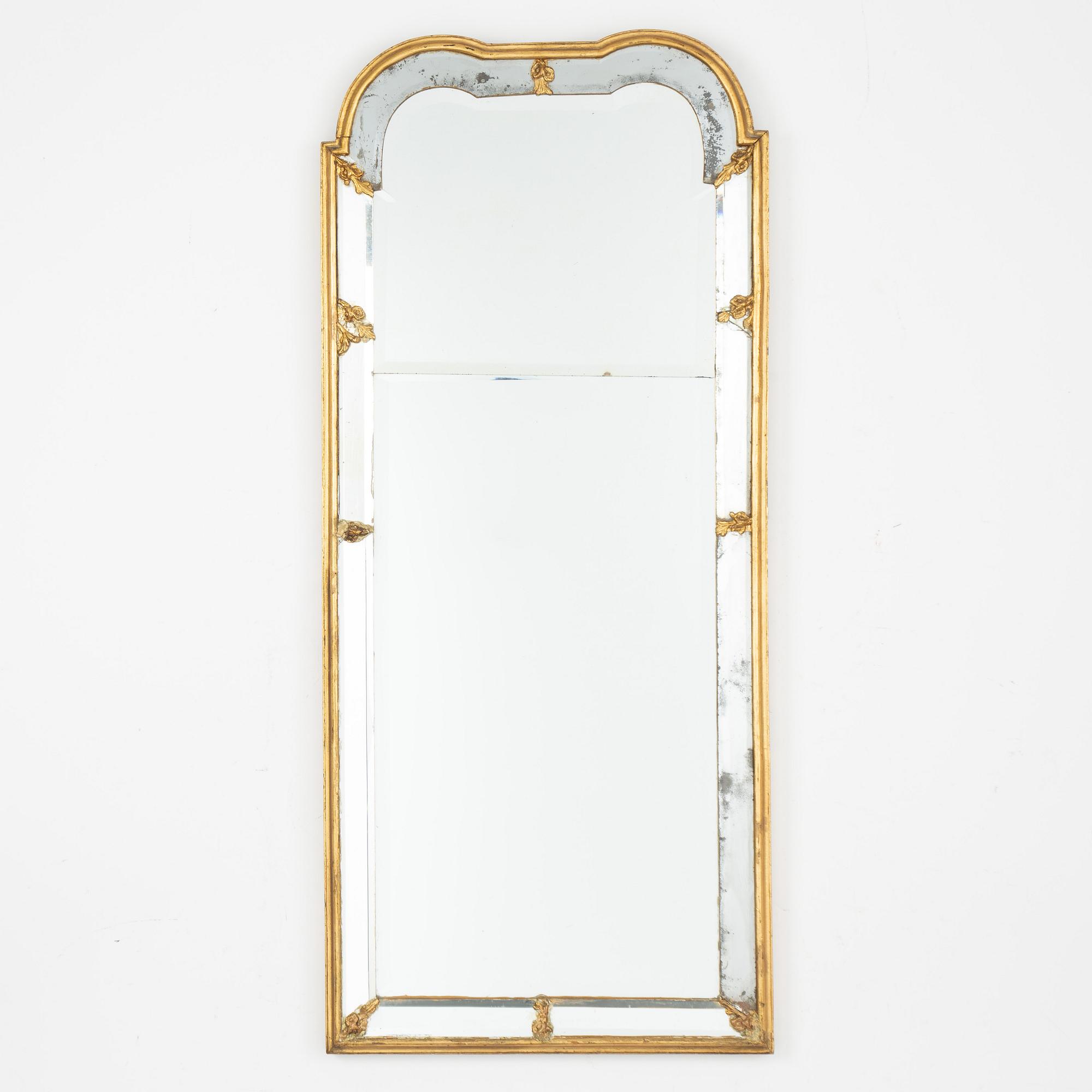 An 18th Rococo century mirror.
