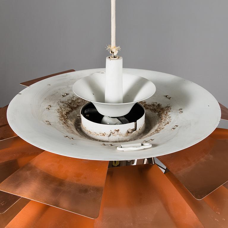 POUL HENNINGSEN, taklampa "PH-Kotte / PH Artichoke", för Louis Poulsen, Danmark tidigt 1960-tal.