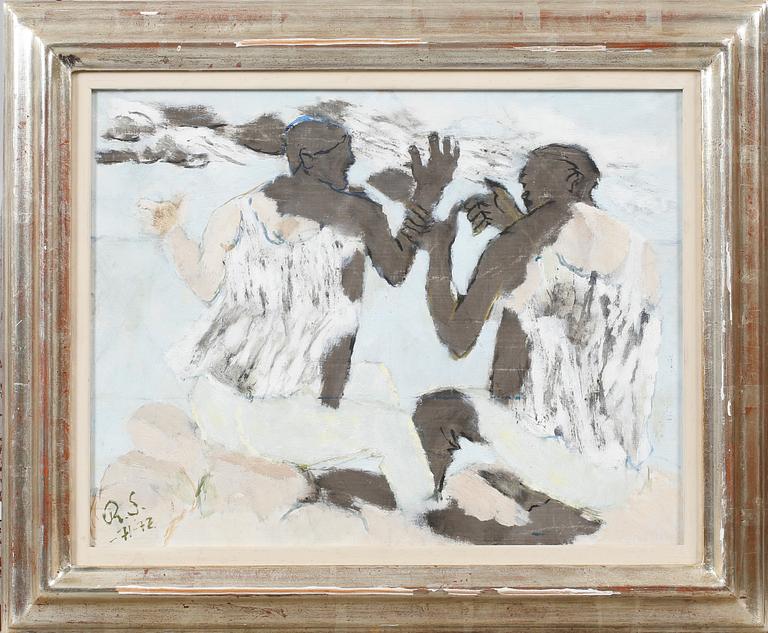 RAGNAR SANDBERG, oil on panel, signed and dated -71 and -72.