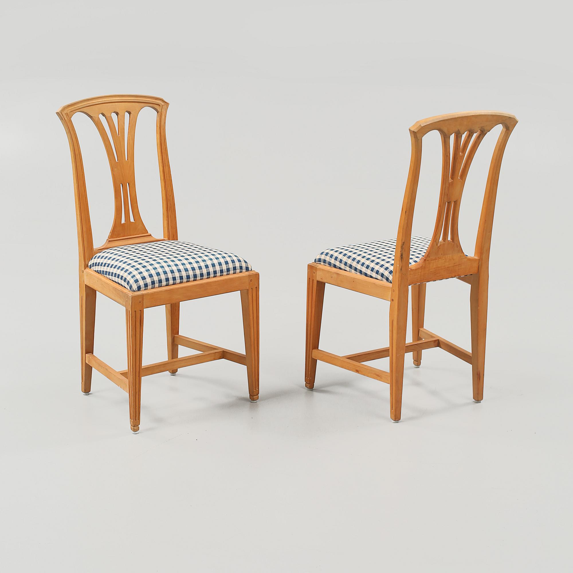 STOLAR, 4 st, gustaviansk stil, "Fresta", ur IKEAs 1700-tals serie.