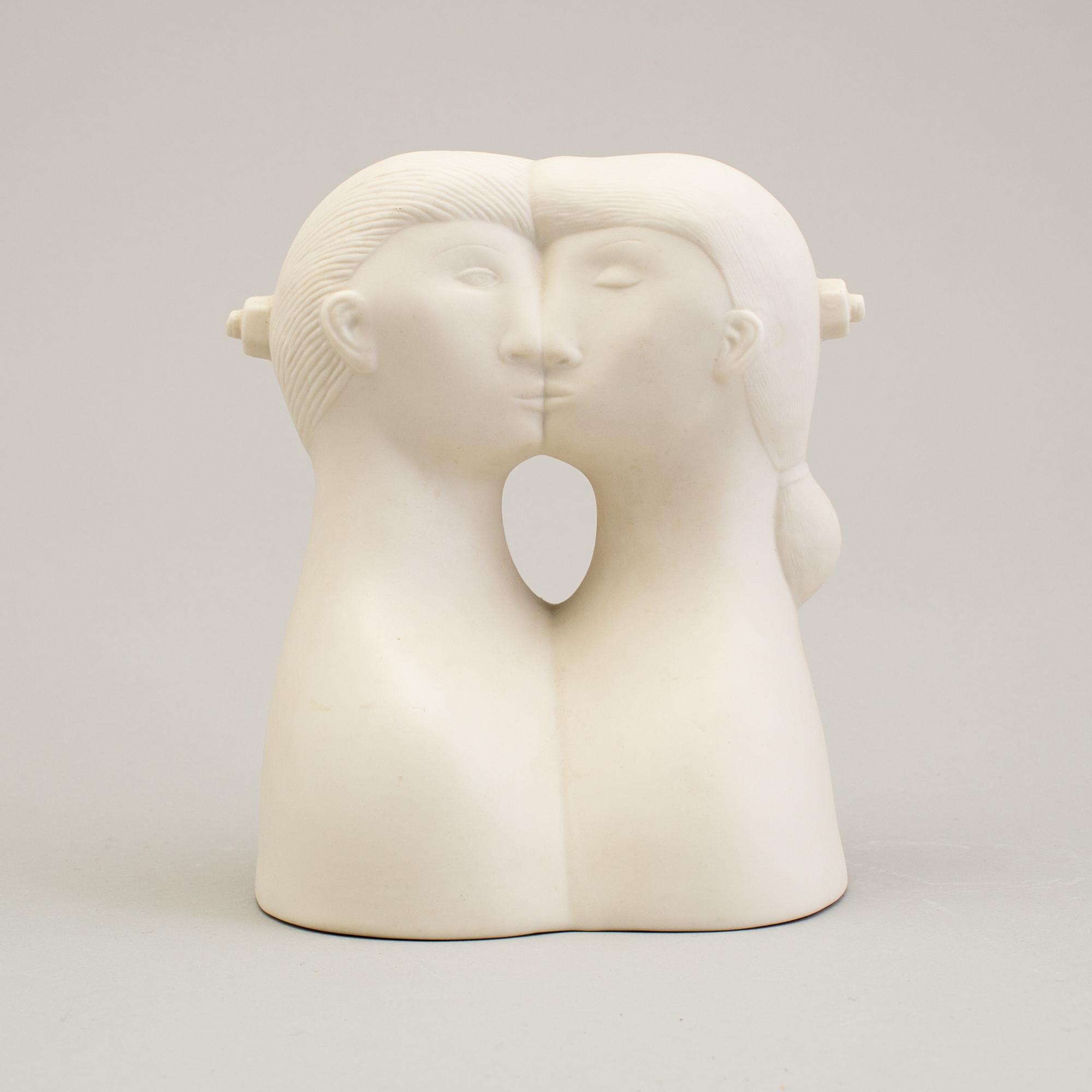 STIG LINDBERG, a parian figurine, Gustavsberg 1970s.