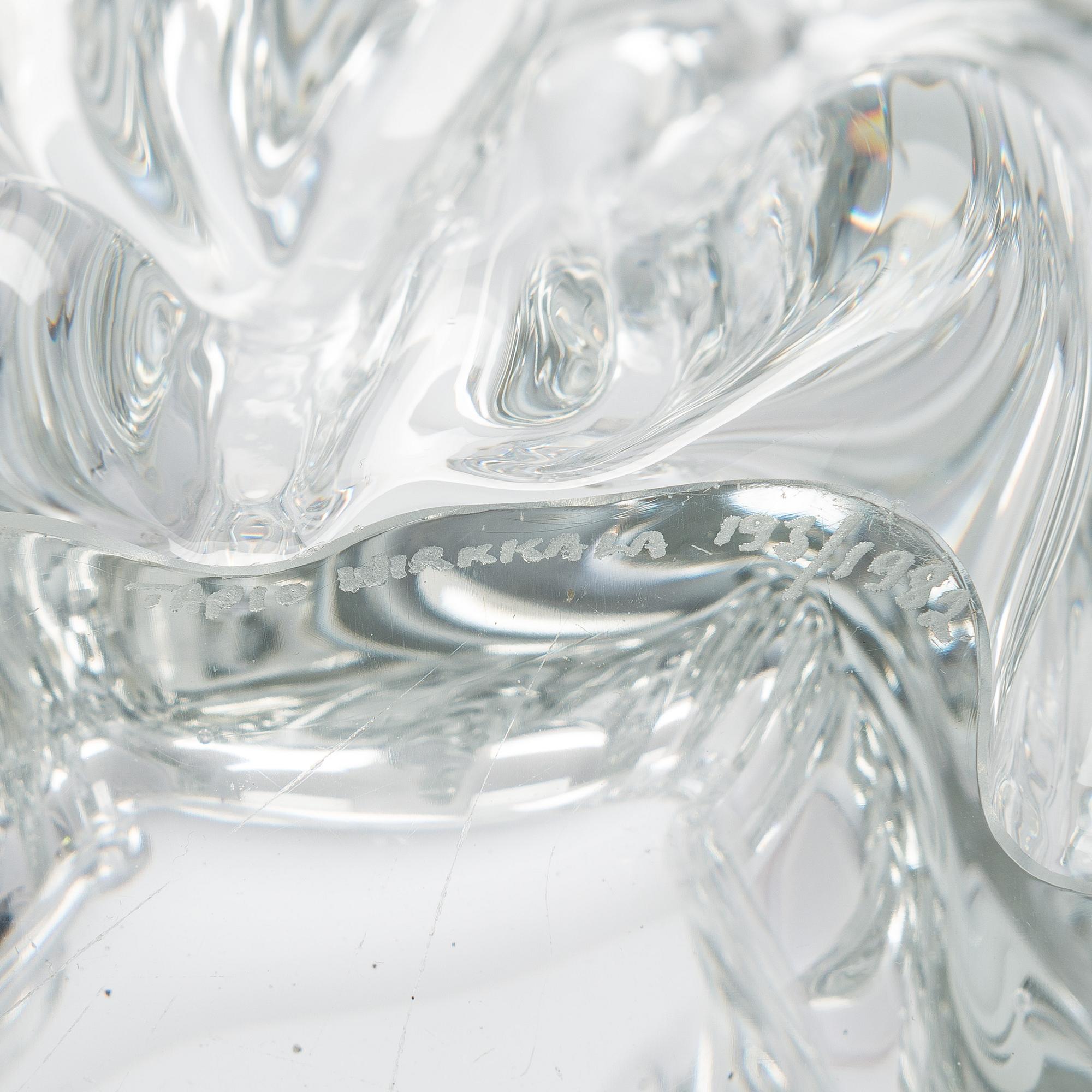 Tapio Wirkkala, vas, "Kalvolan kanto" (Stubbe), signerad Tapio Wirkkala 193/1982.