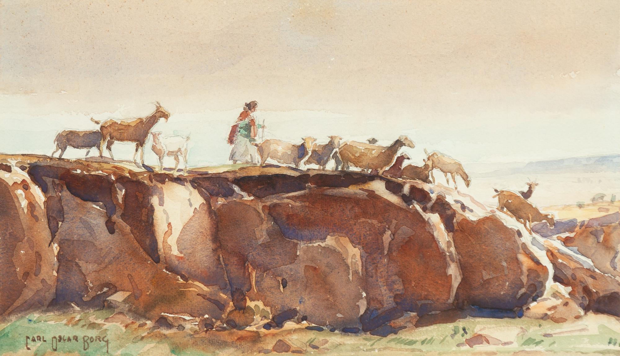 Carl Oscar Borg, Pastoral scen.