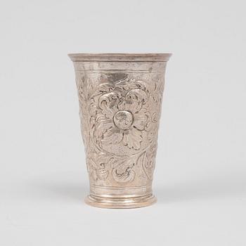 A Swedish silver beaker, mark of GH Markenius, Stockholm 1944.