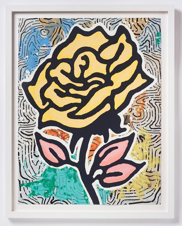 Donald Baechler, "Yellow Rose".