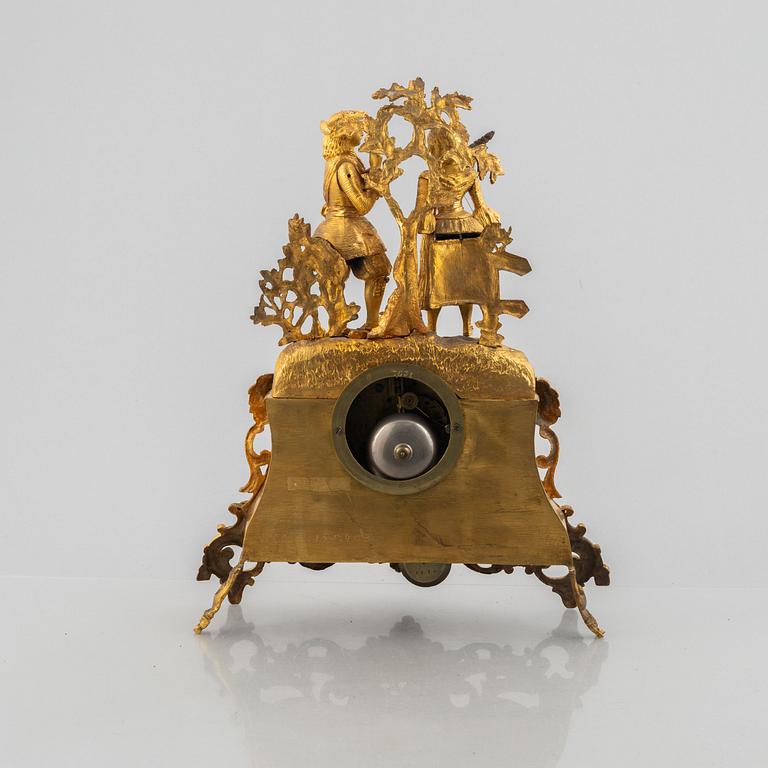 A Louis XV style mantle clock, France, second half of the 19th Century.